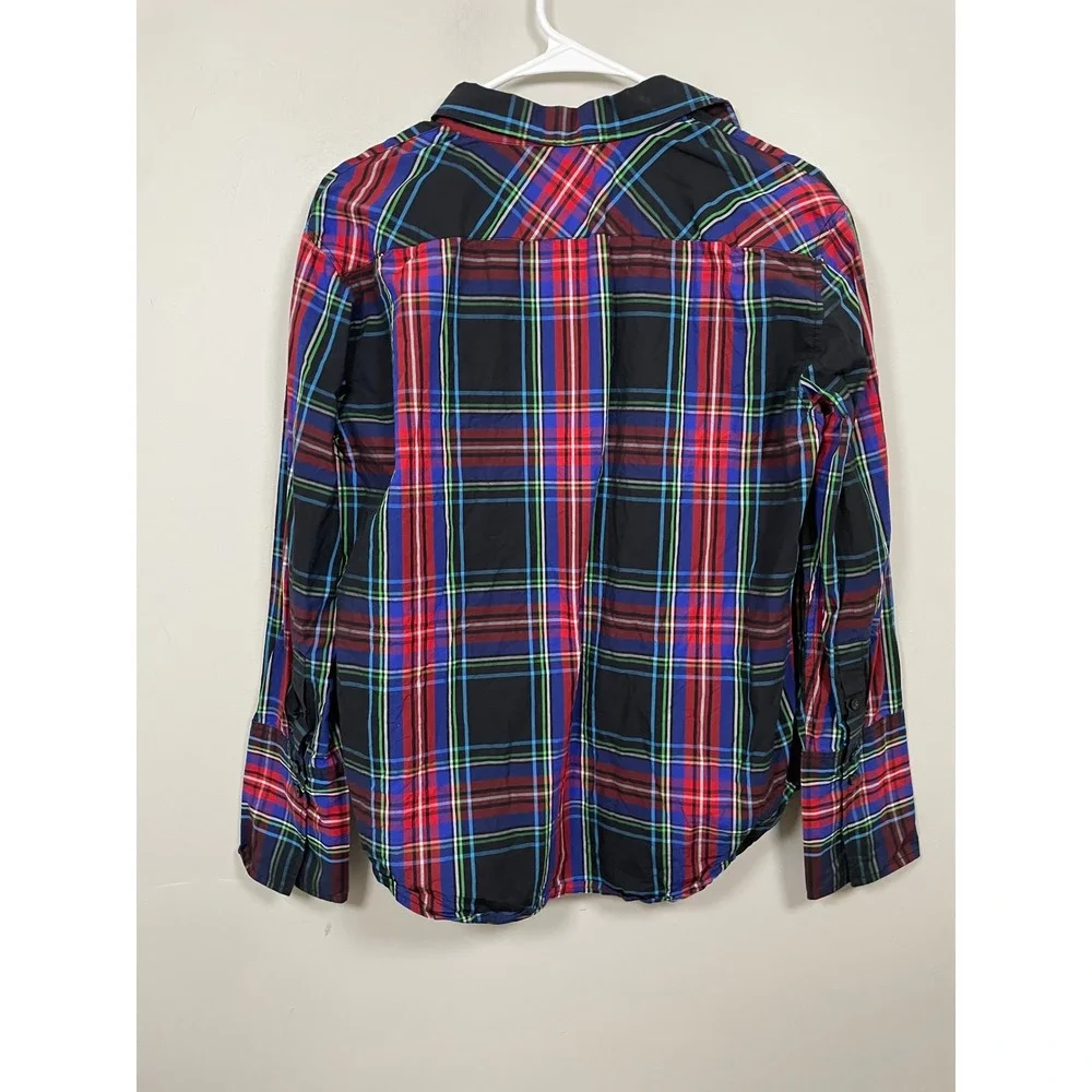 J.Crew Garcon Classic Shirt in Stewart Tartan‎ Cotton Poplin Size 10